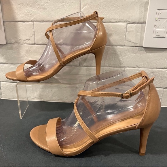 Thalia Sodi sz 11 Darria2 tan vegan strappy heeled sandals - Picture 11 of 16